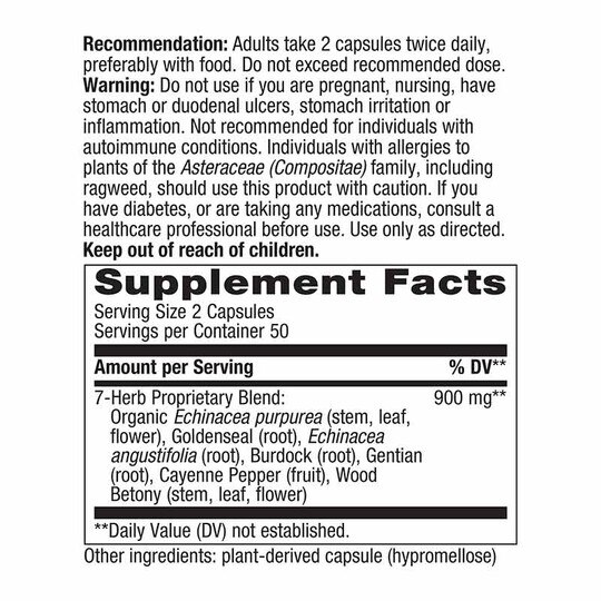 Echinacea Goldenseal Premium Blend, NWA
